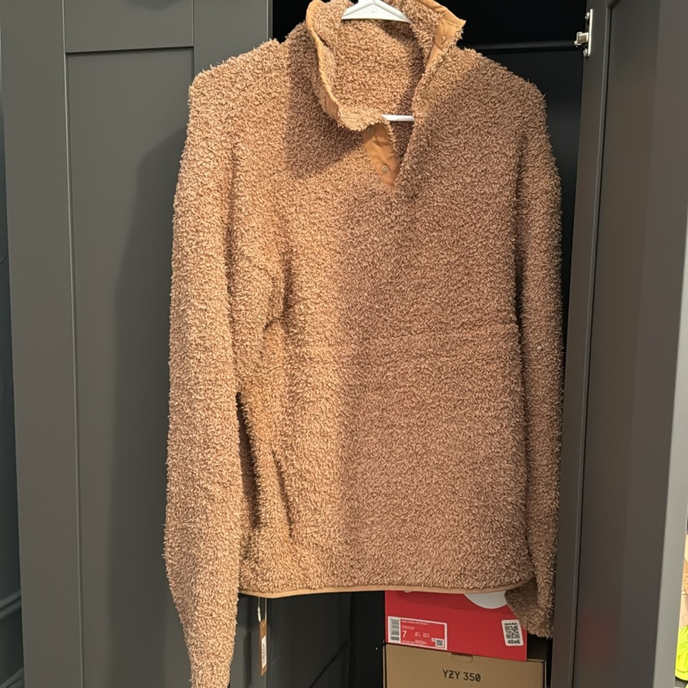 Skims Camel Cozy Knit Pull over Size Small - Picture 2 of 5
